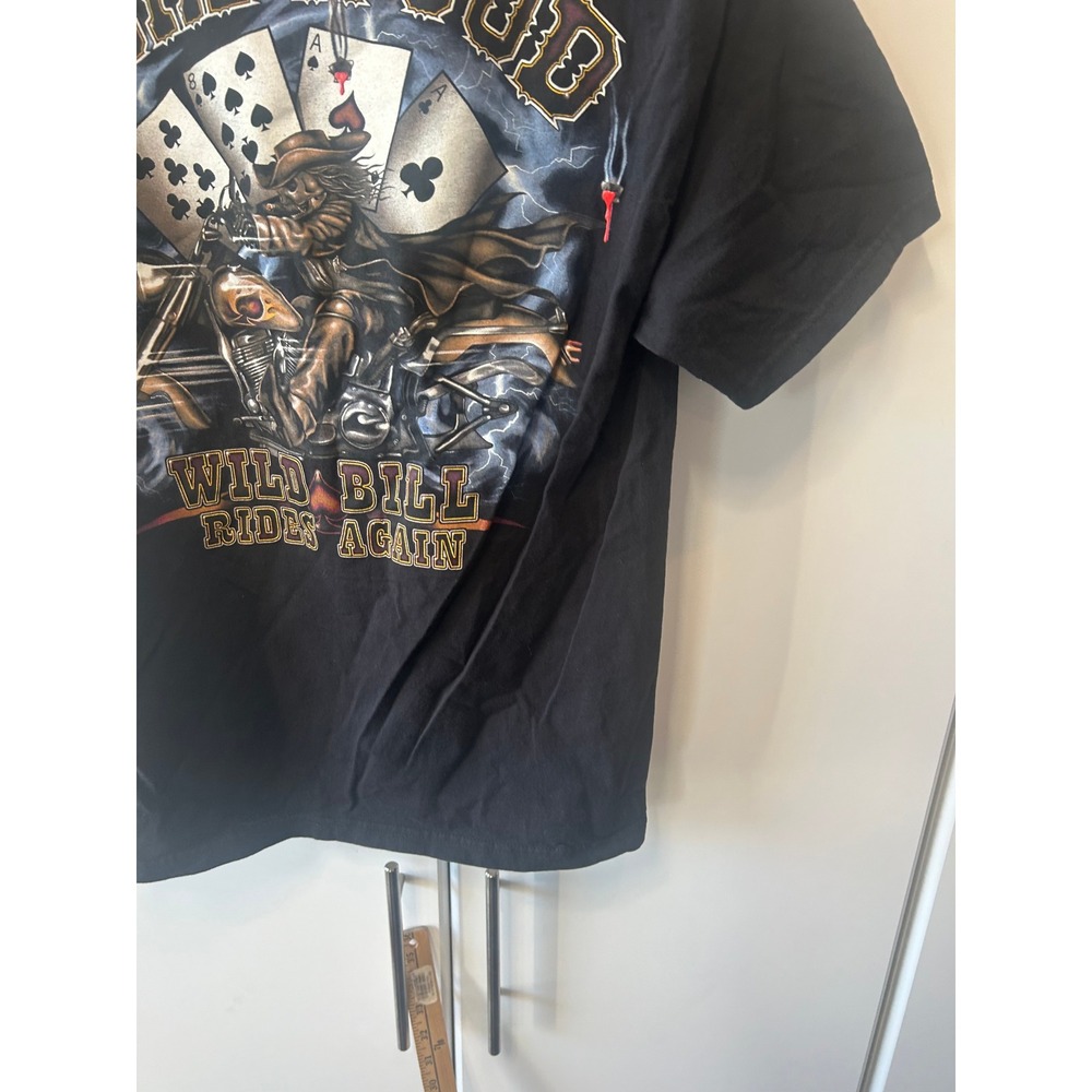Vintage Deadwood South Dakota Graphic T Shirt Delta Pro Weight Black Mens Medium - Picture 16 of 16